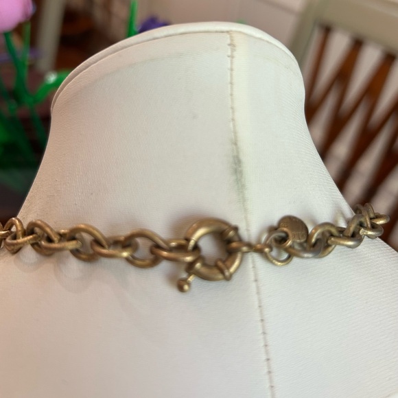 Vintage J. Crew Crystal Cluster Statement Bibb Necklace - Picture 4 of 5